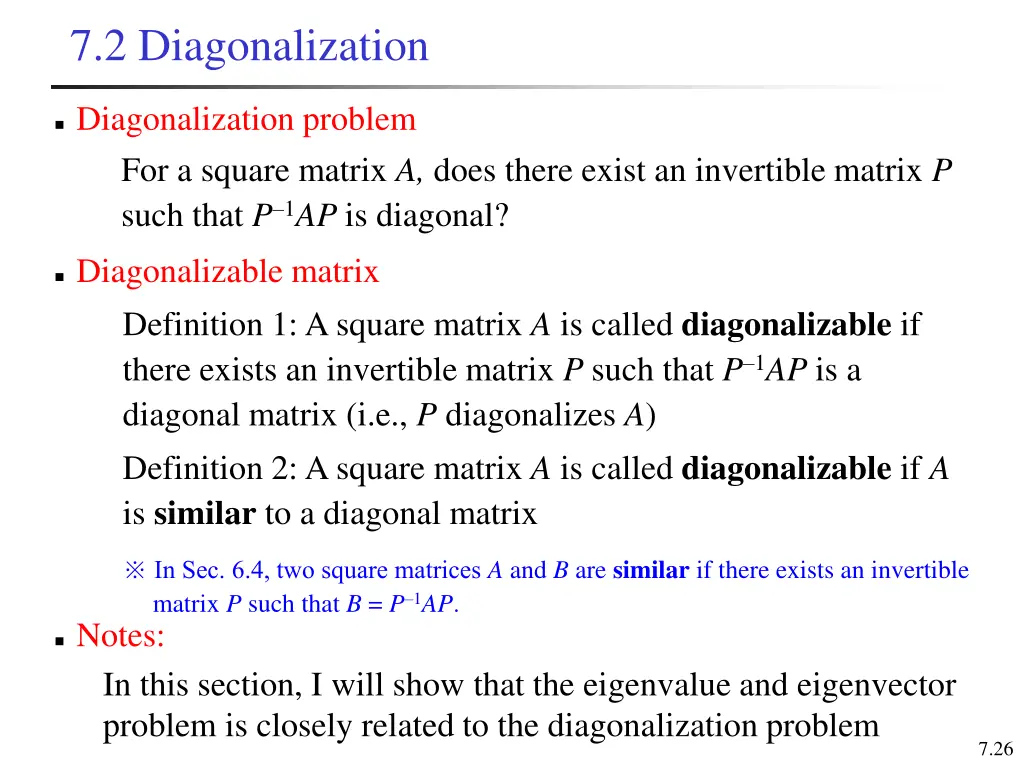 7 2 diagonalization