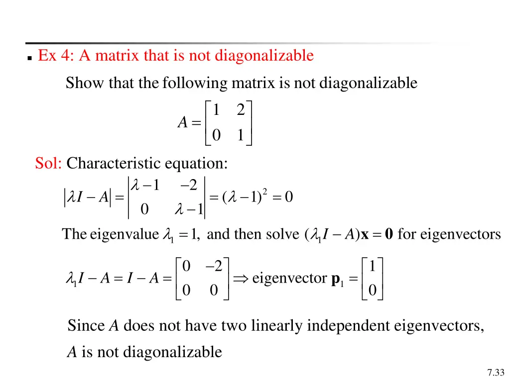 ex 4 a matrix that is not diagonalizable show