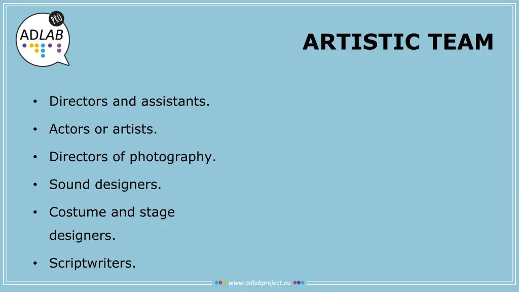 artistic team