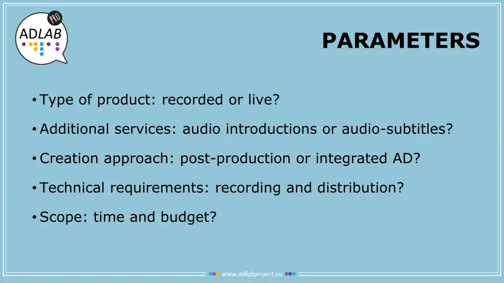 parameters