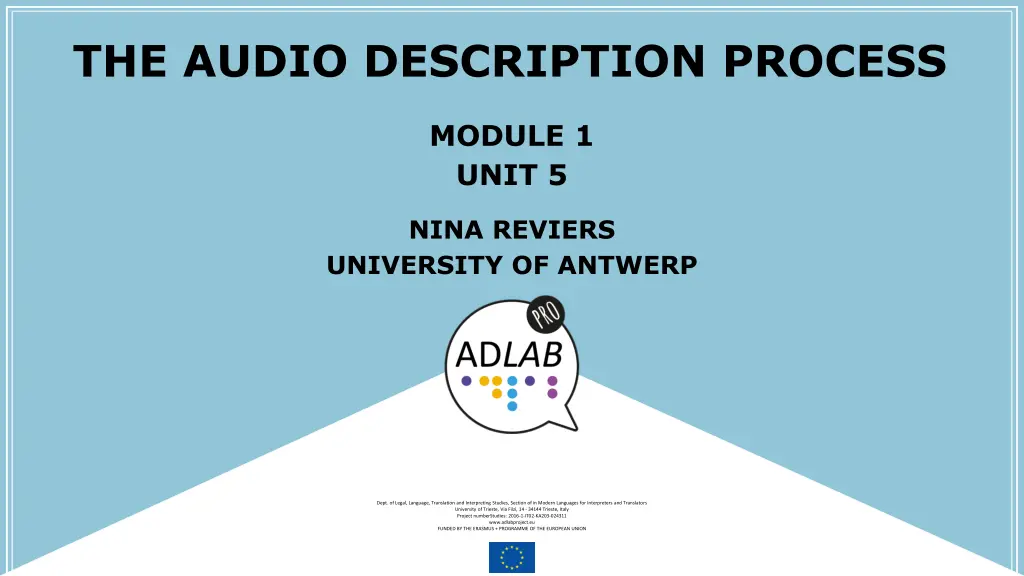 the audio description process 1