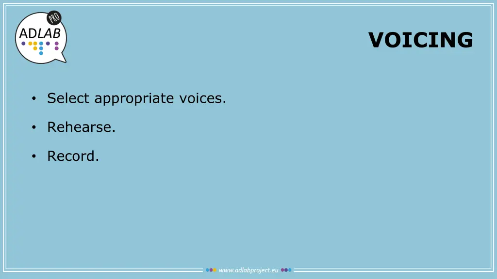voicing