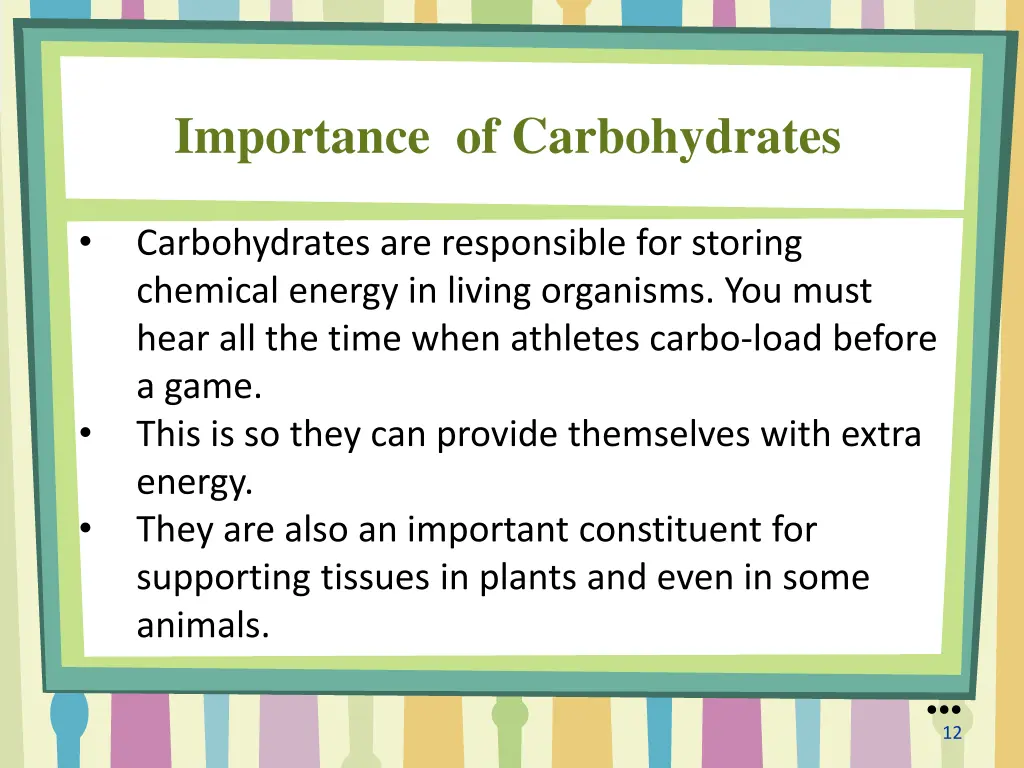 importance of carbohydrates