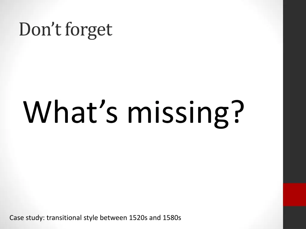 don t forget