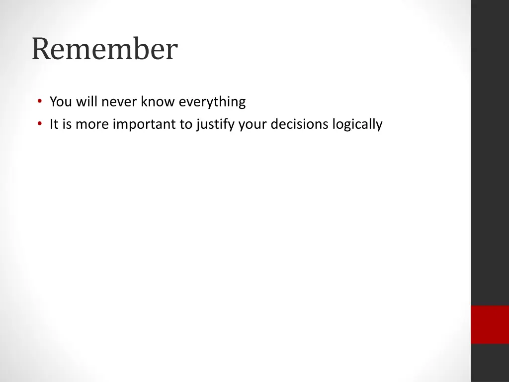 remember