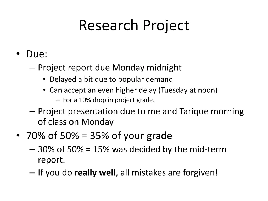 research project