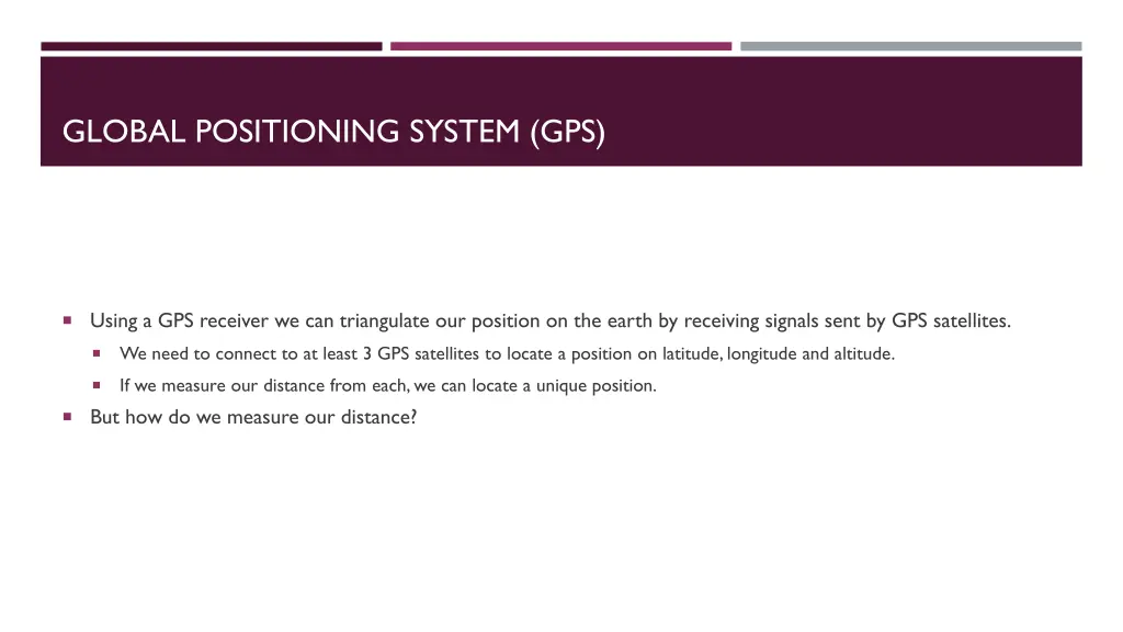 global positioning system gps