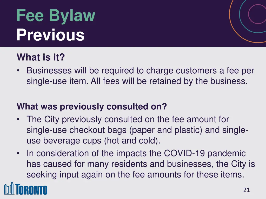 fee bylaw previous