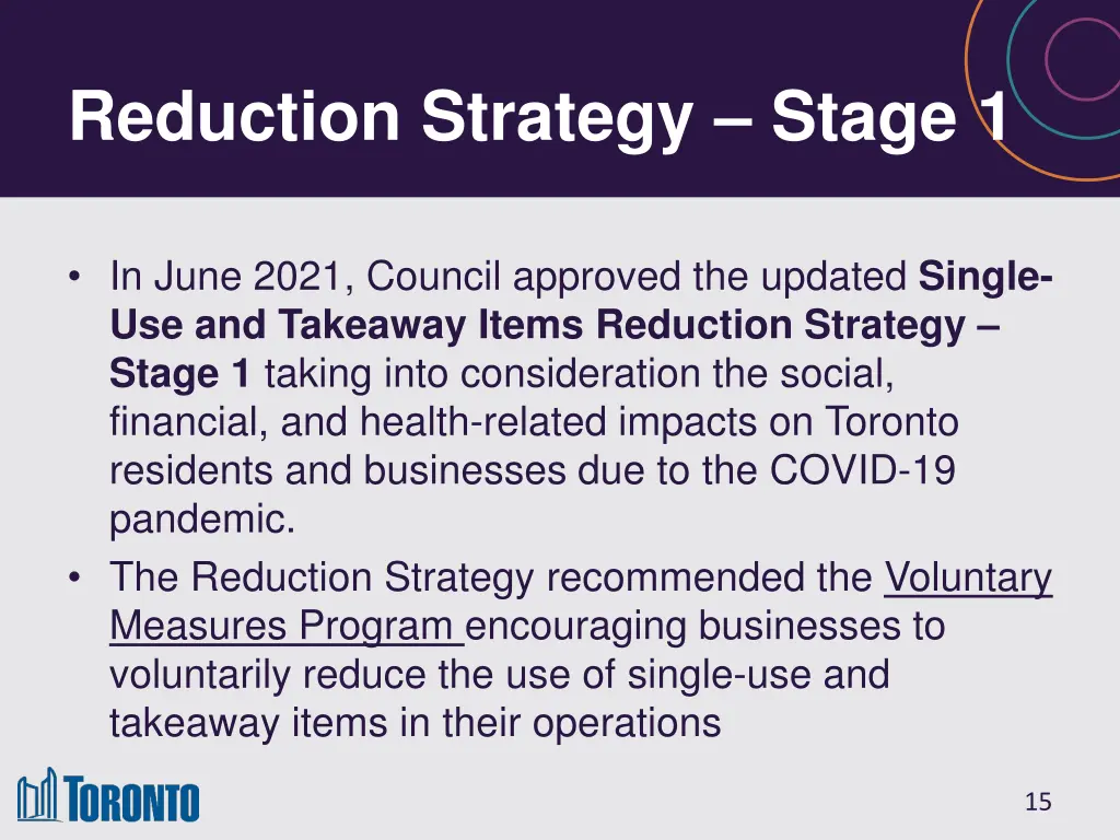 reduction strategy stage 1