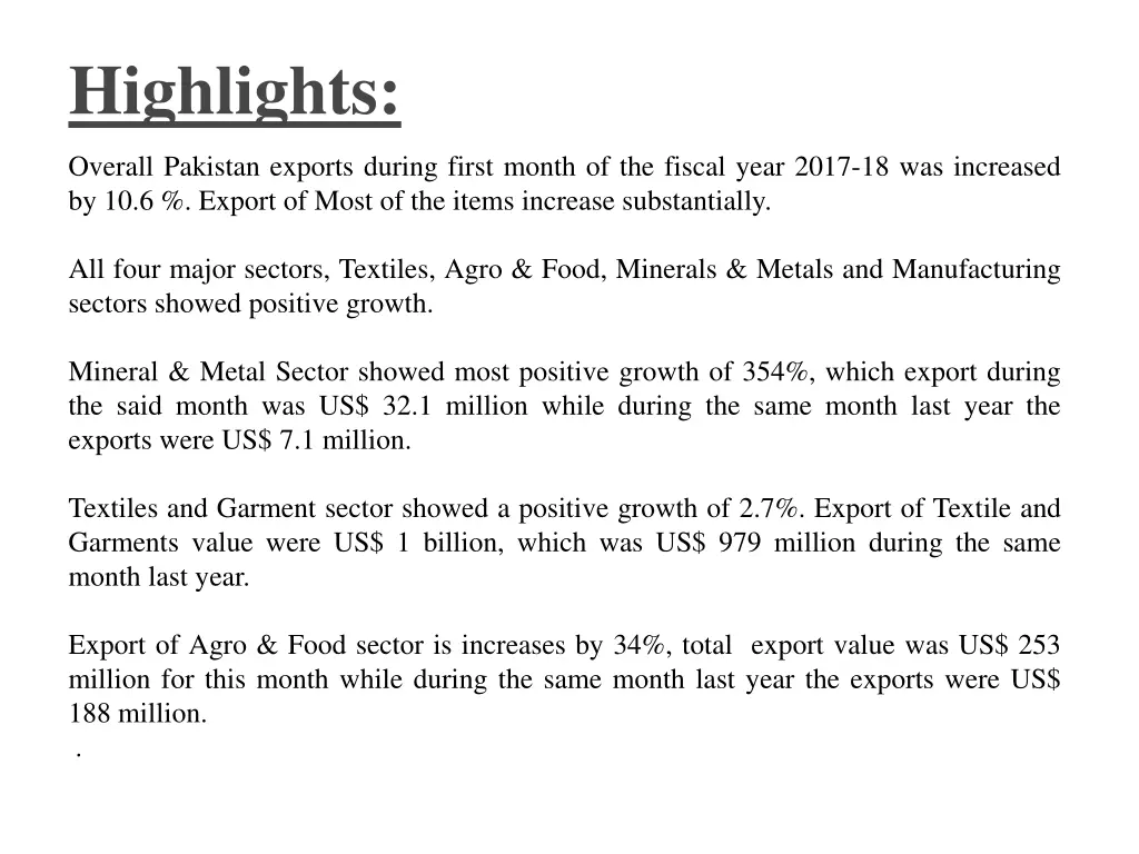 highlights