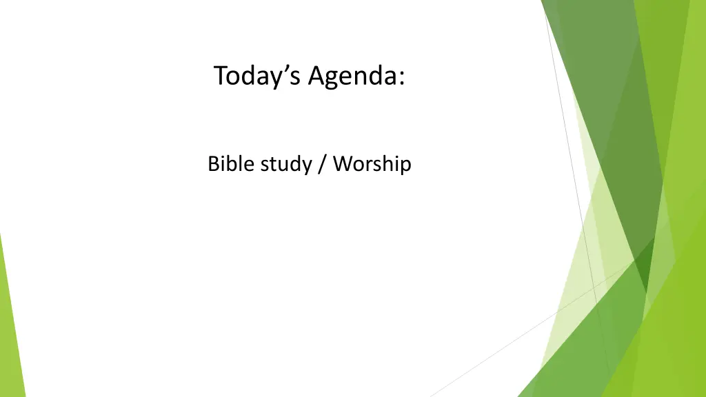 today s agenda 2
