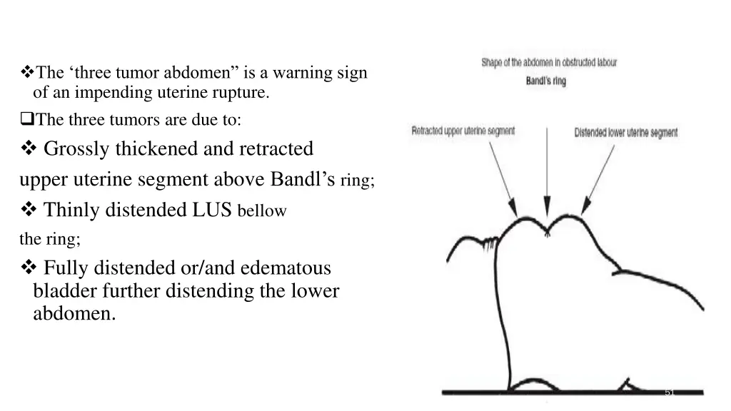the three tumor abdomen is a warning sign