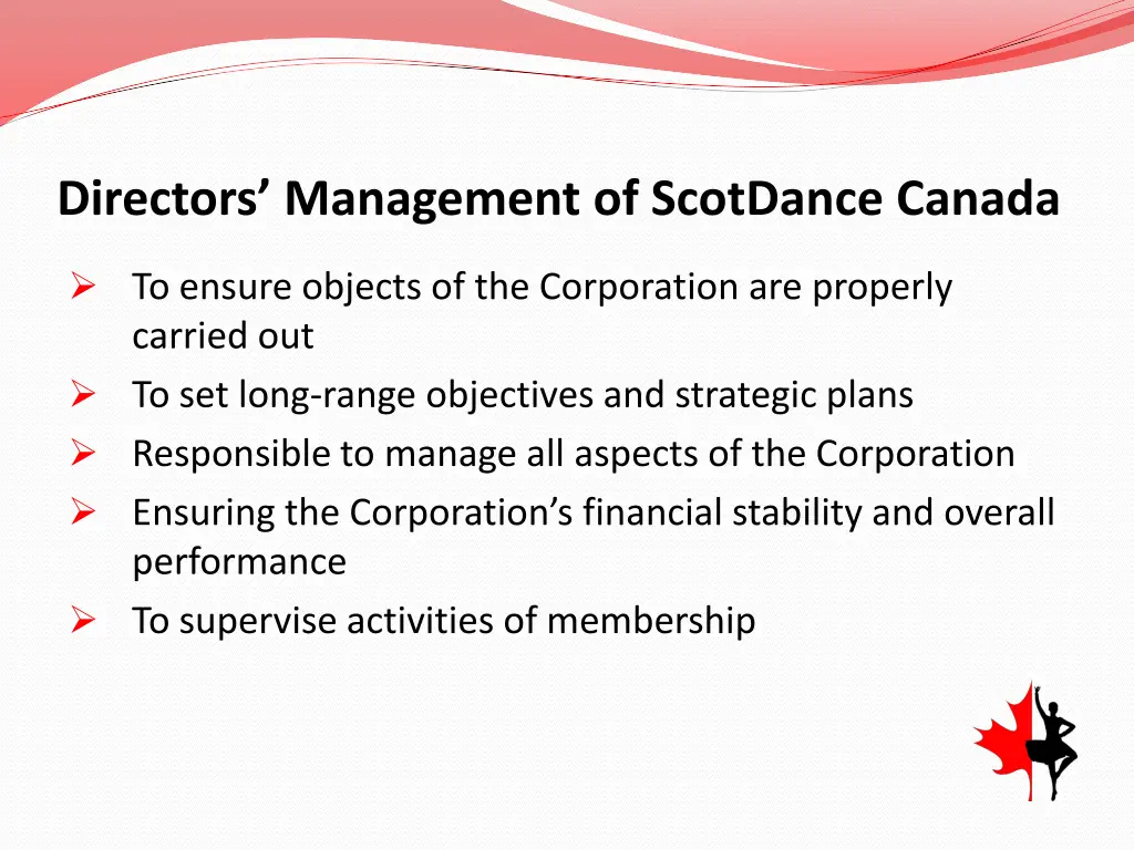 directors management of scotdance canada