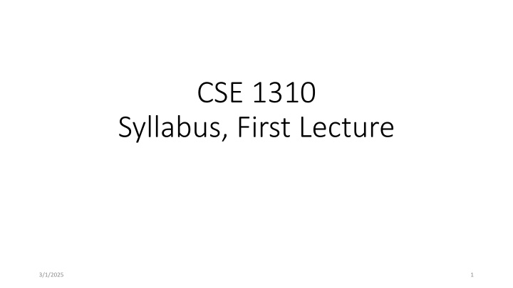 cse 1310