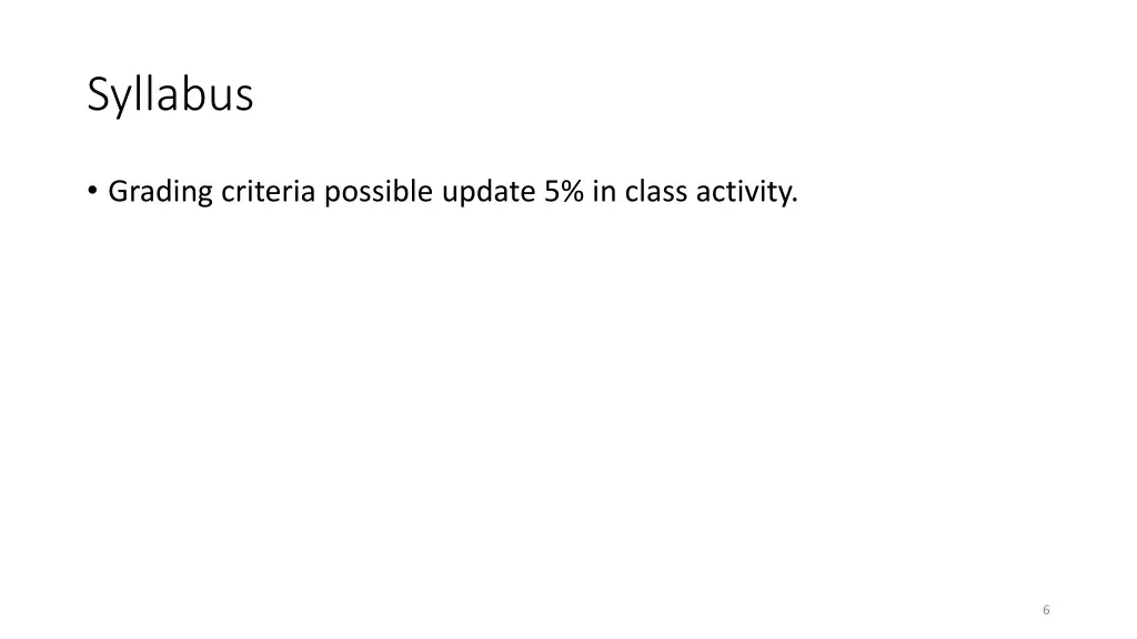 syllabus