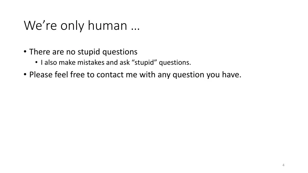we re only human