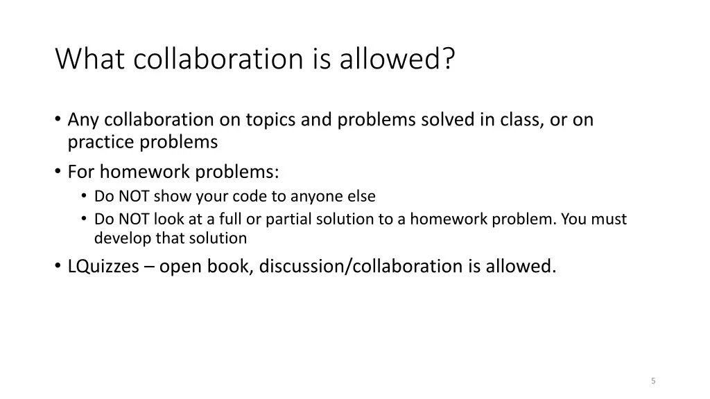 what collaboration is allowed