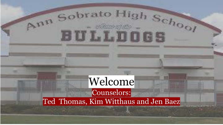 welcome counselors