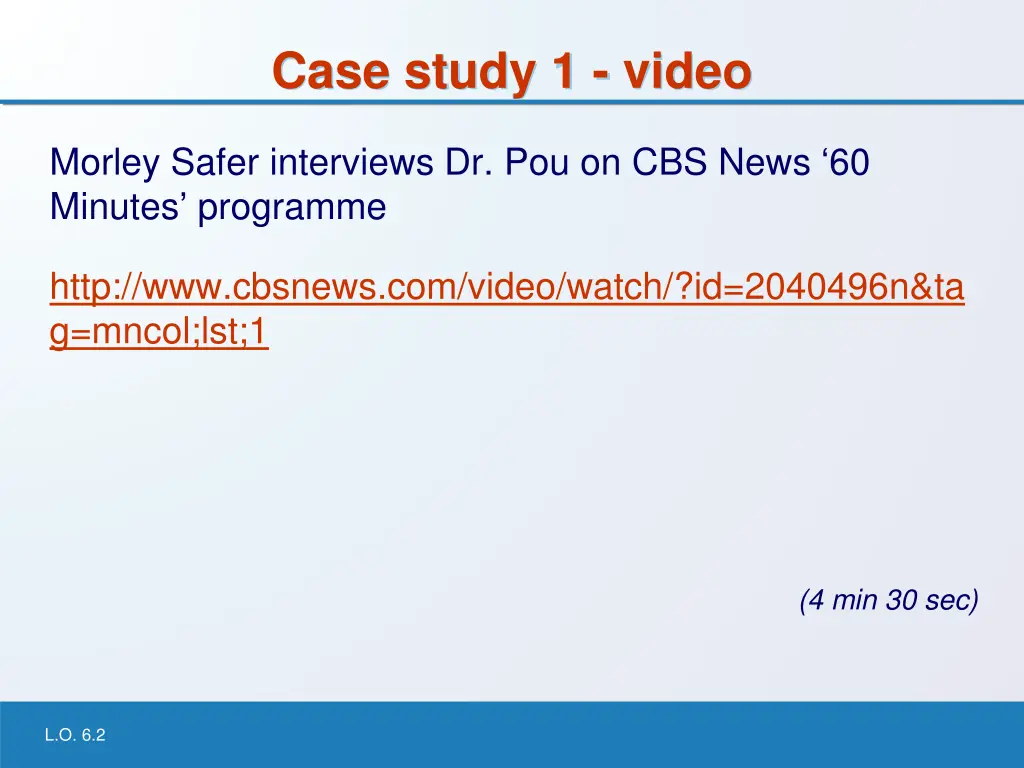 case study 1 video