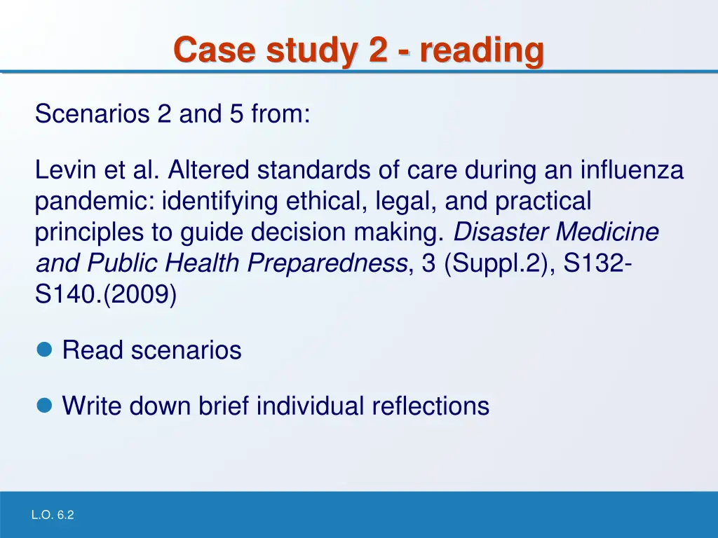 case study 2 reading