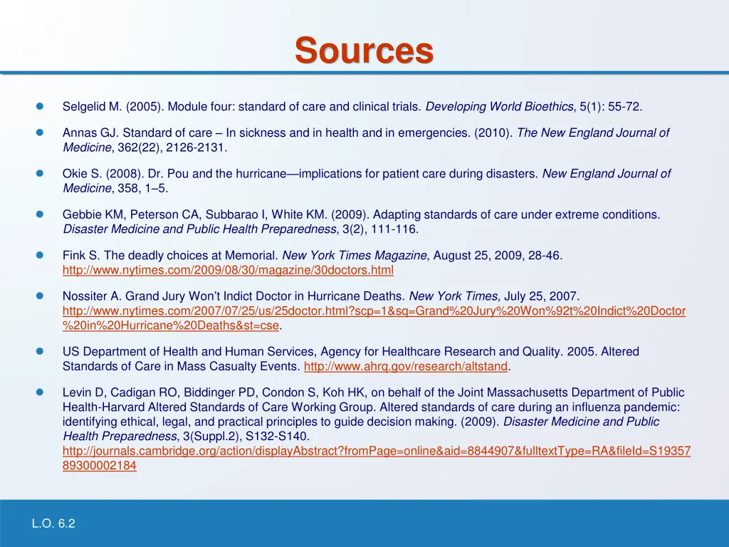 sources