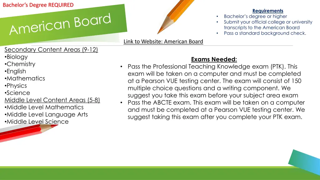 bachelor s degree required 1