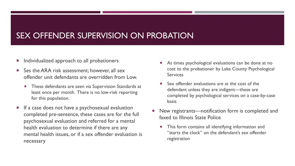 sex offender supervision on probation