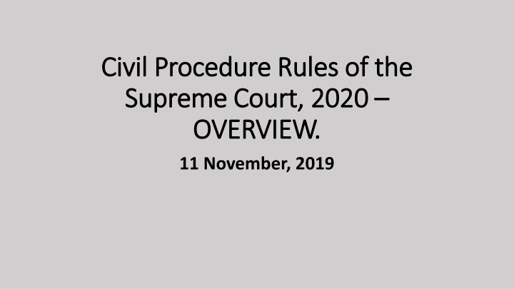 civil procedure rules of the civil procedure