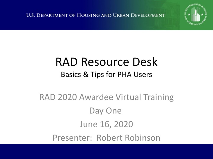rad resource desk basics tips for pha users