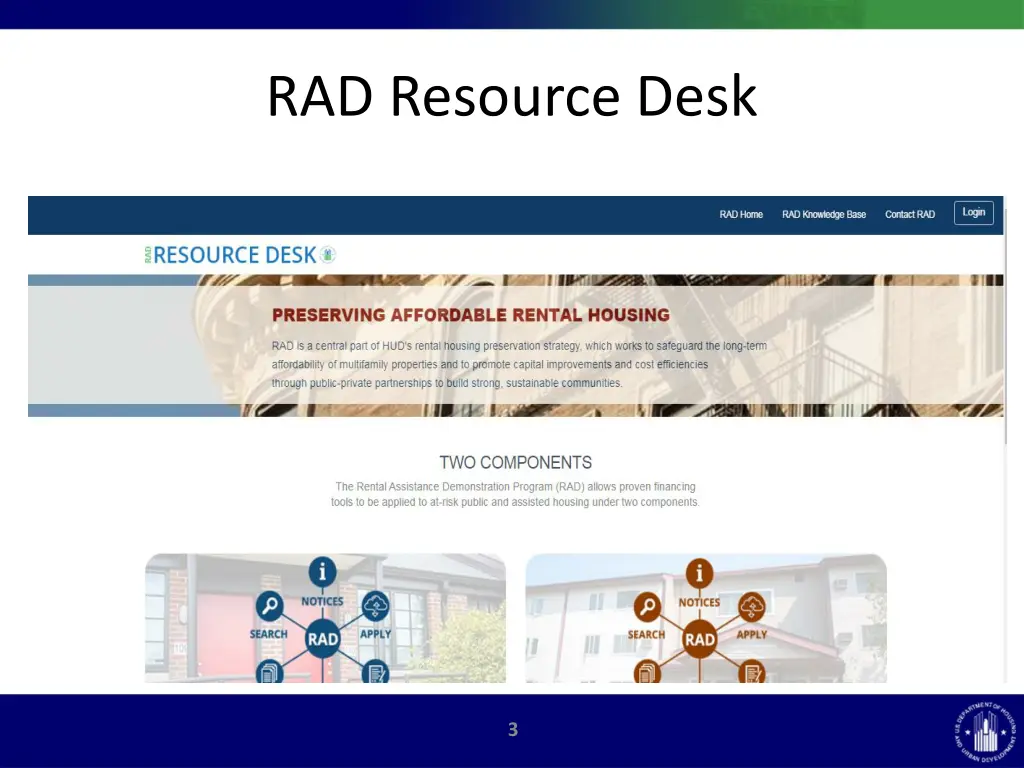rad resource desk