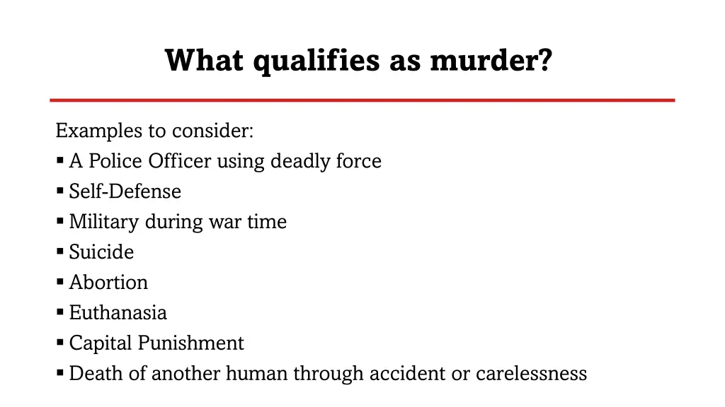 what qualifies as murder