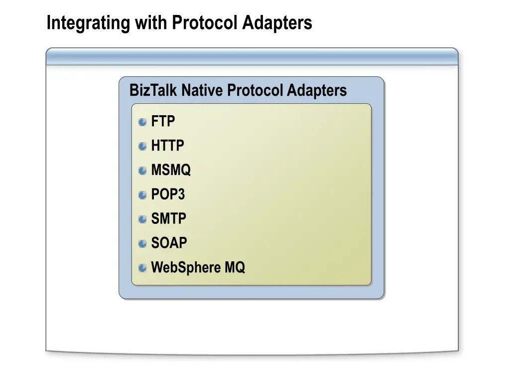 integrating with protocol adapters