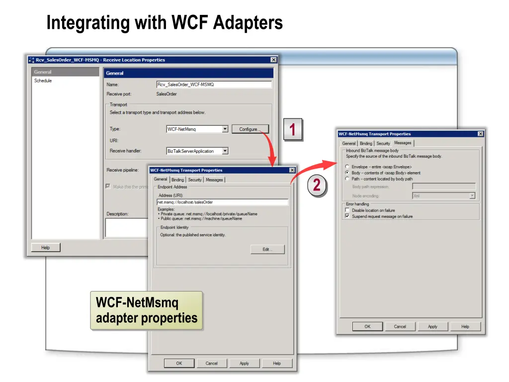integrating with wcf adapters