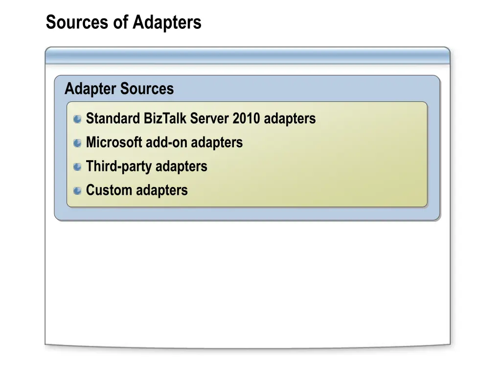 sources of adapters