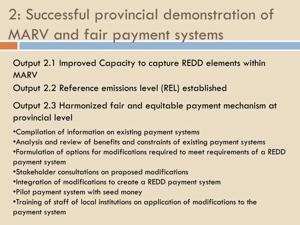 2 successful provincial demonstration of marv 2