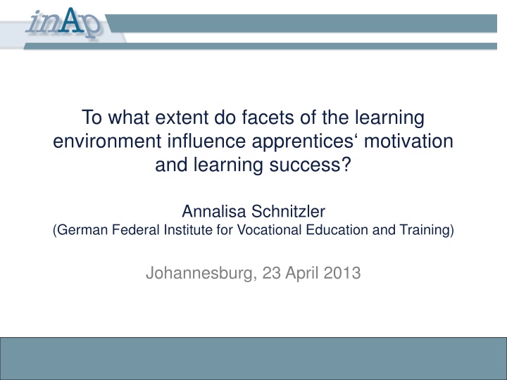 to what extent do facets of the learning