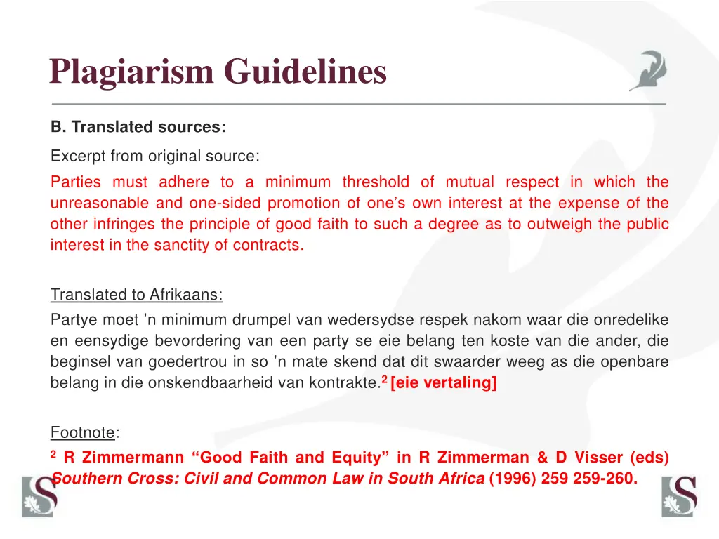 plagiarism guidelines 1