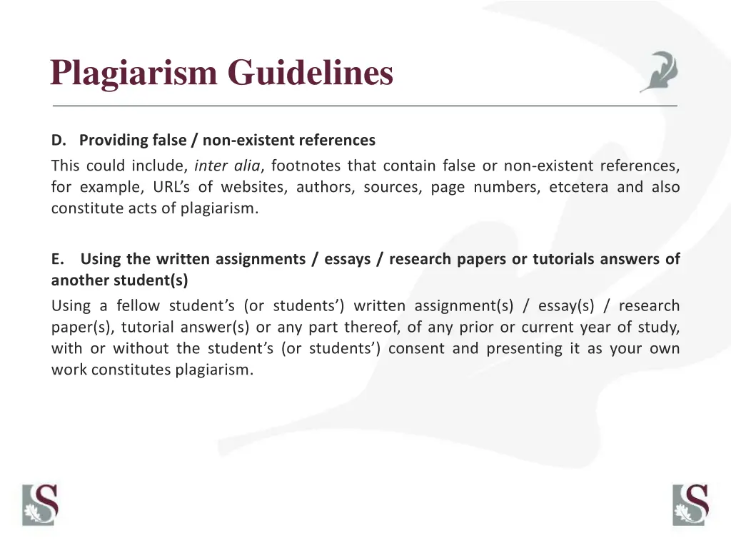 plagiarism guidelines 3