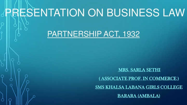 presentation on business law
