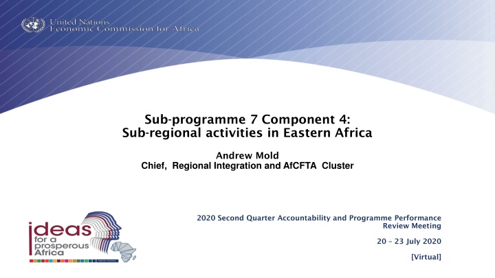 sub programme 7 component 4 sub regional