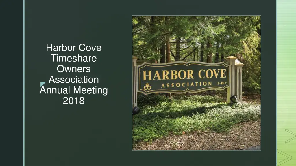 harbor cove timeshare owners association