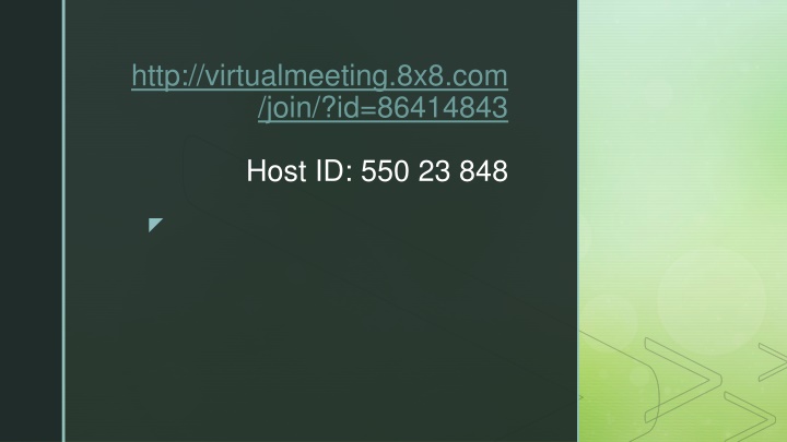 http virtualmeeting 8x8 com join id 86414843