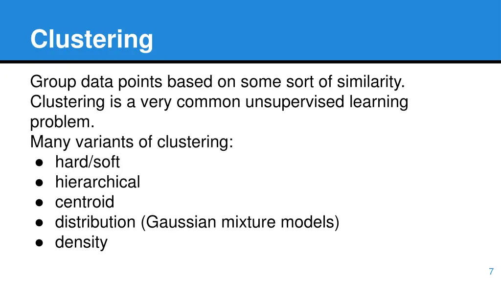 clustering