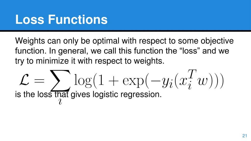 loss functions