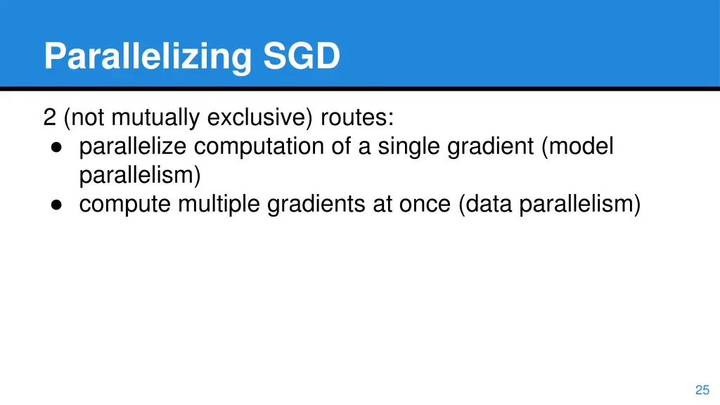 parallelizing sgd