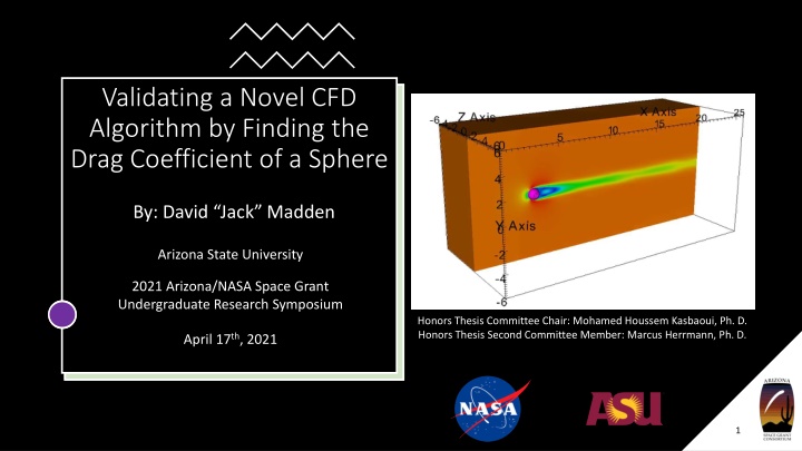 validating a novel cfd algorithm by finding