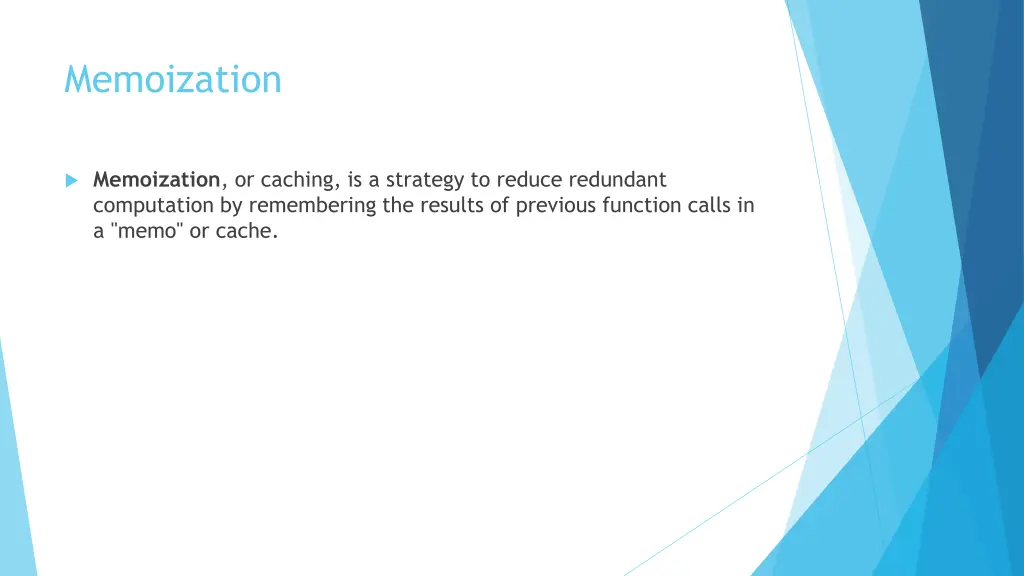 memoization 1