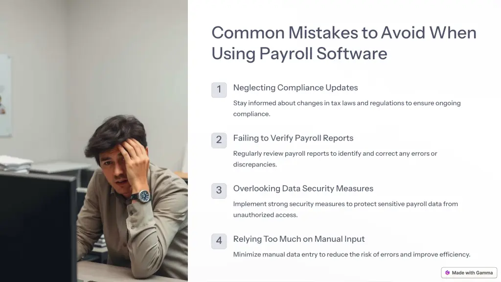 common mistakes to avoid when using payroll