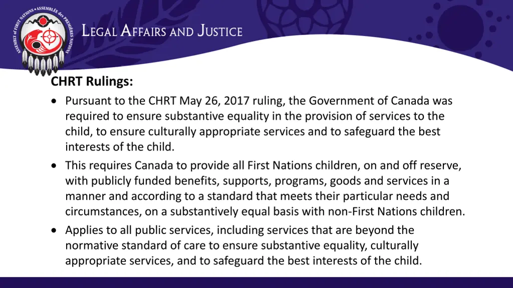 chrt rulings pursuant to the chrt may 26 2017