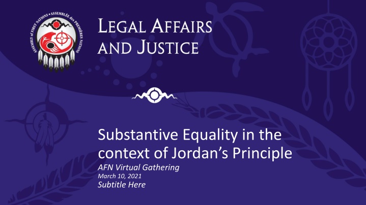 substantive equality in the context of jordan